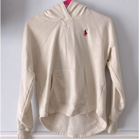 “Ralph Lauren” Size (L) 12/14 Cream Hoodie - Picture 1 of 4